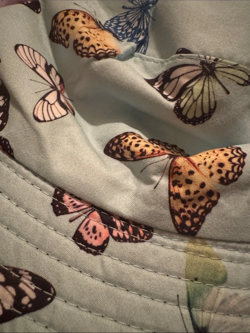 NWT Butterfly Print Bucket Hat, Various Colors, Summer Hats